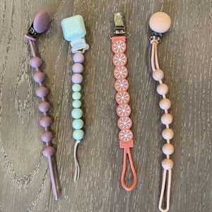 Pastel Pacifier Clip Bundle